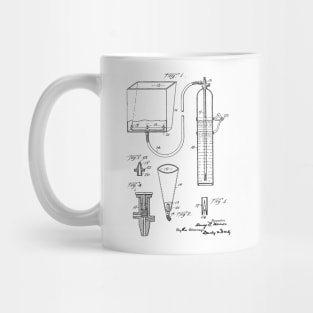 Fire Extinguisher Vintage Patent Hand Drawing Mug